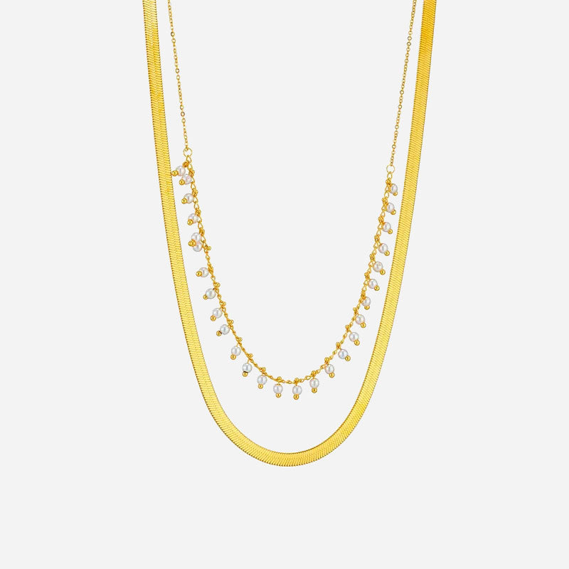 Marizanne | Collier Serpent Luxe & Ensemble de Bijoux en Perles Or 18K
