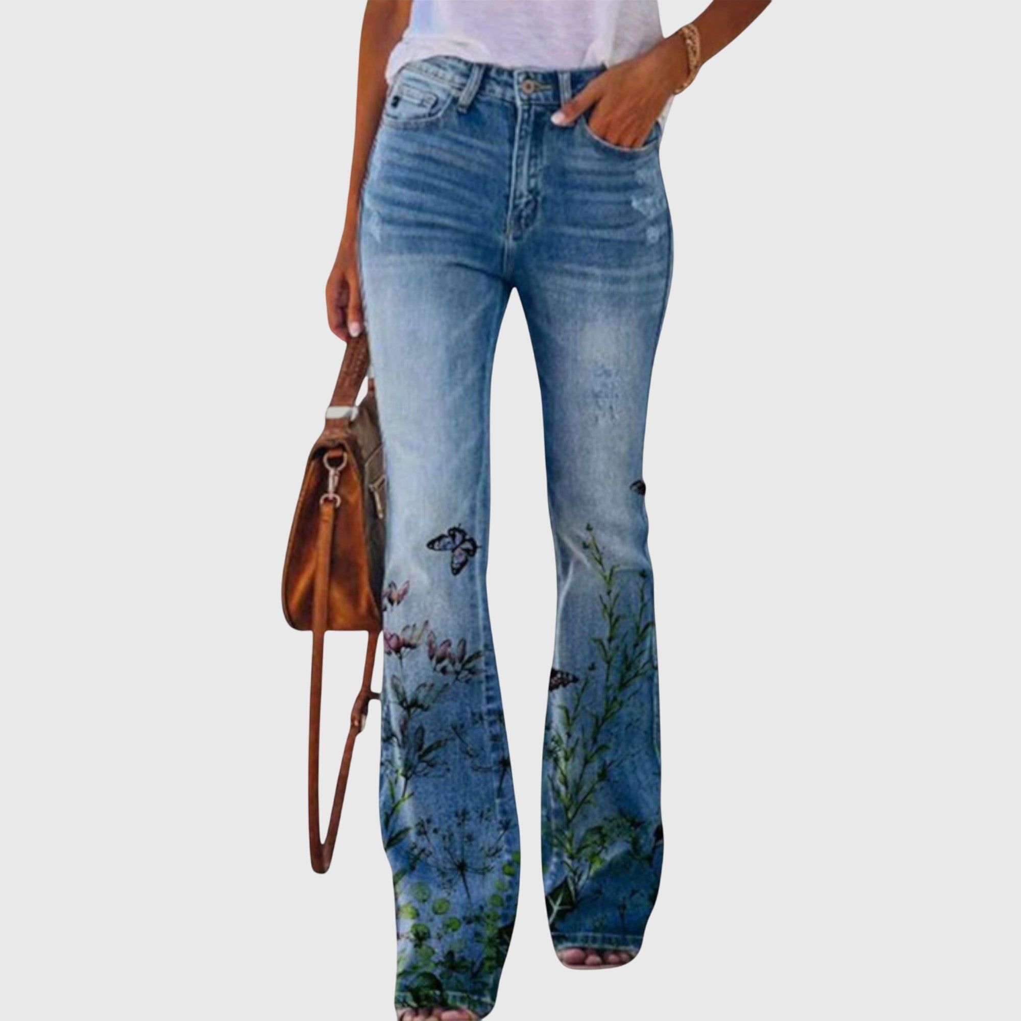 Pantalons avec Fleurs