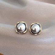 Boucles d'Oreilles en Perles Noires Élégantes