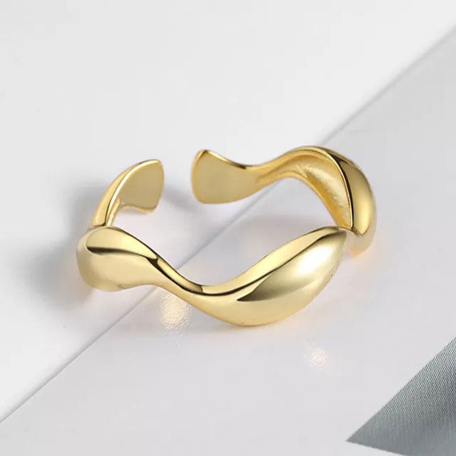 Carisseya | Bague Vague en Or 18K