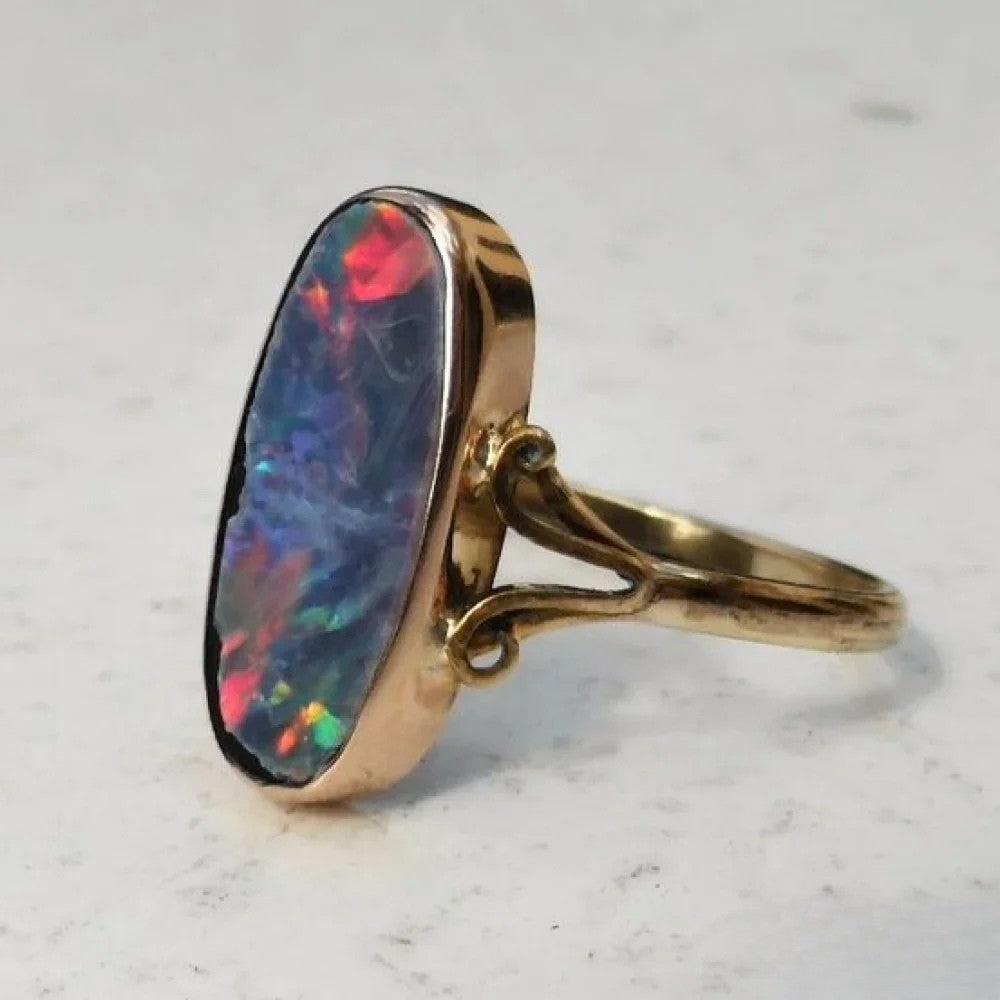 Bague Opale Bunter Rétro
