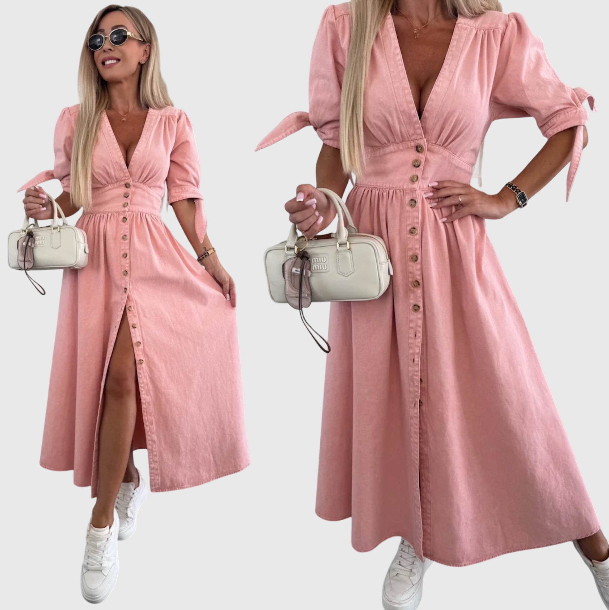 Sophia™ | Robe en Jean Élégante