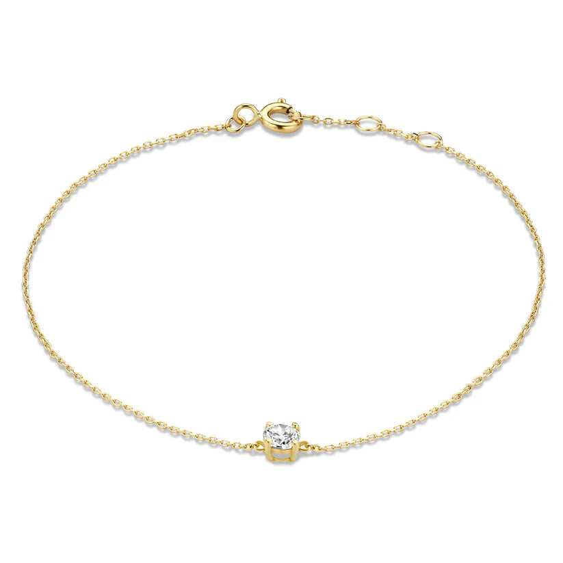 Dalynette | Bracelet avec Pierres de Moissanite en Or 14k