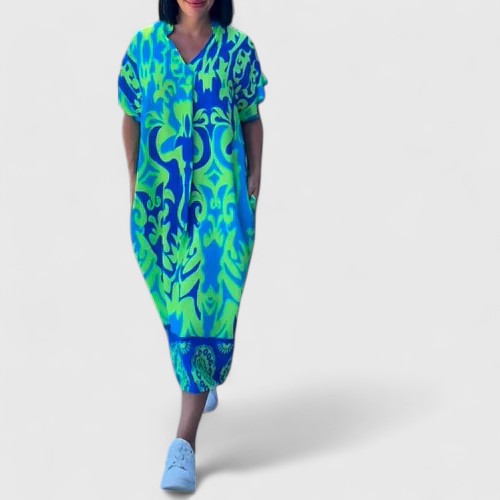 Shamcey™ - Robe Florale Sophistiquée