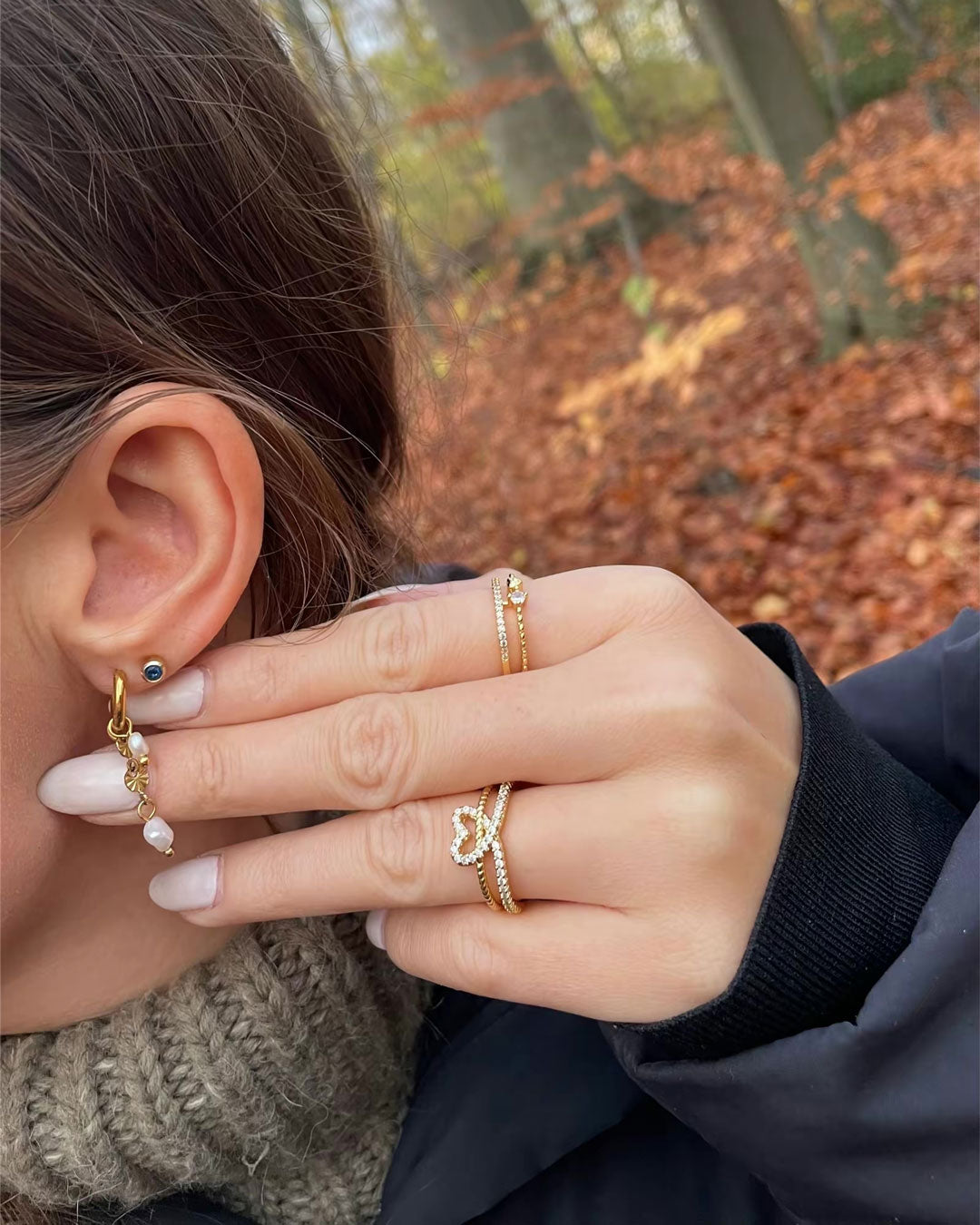 Lyannette | Boucles d'oreilles Sunburst en or 18K